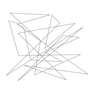 Sivri uçlu, yırtık, kırık, kıymık şeklinde, tasarım elementi. Rastgele geometrik, açısal soyut sanat