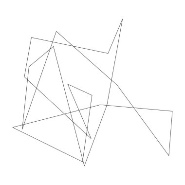 Sivri uçlu, yırtık, kırık, kıymık şeklinde, tasarım elementi. Rastgele geometrik, açısal soyut sanat