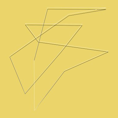 Sivri uçlu, yırtık, kırık, kıymık şeklinde, tasarım elementi. Rastgele geometrik, açısal soyut sanat