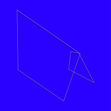 Sivri uçlu, yırtık, kırık, kıymık şeklinde, tasarım elementi. Rastgele geometrik, açısal soyut sanat