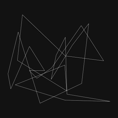 Sivri uçlu, yırtık, kırık, kıymık şeklinde, tasarım elementi. Rastgele geometrik, açısal soyut sanat