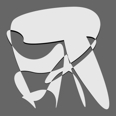 Rastgele kıvrımlı, kıvrımlı, serbest ve soyut şekiller. Kıvır, kıvır, kıvır, deformasyon efekti öğesi