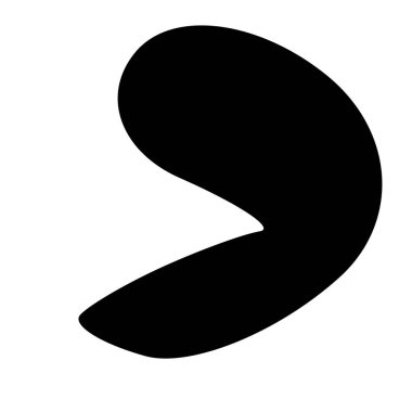 Rastgele kıvrımlı, kıvrımlı, serbest ve soyut şekiller. Kıvır, kıvır, kıvır, deformasyon efekti öğesi