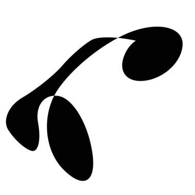 Rastgele kıvrımlı, kıvrımlı, serbest ve soyut şekiller. Kıvır, kıvır, kıvır, deformasyon efekti öğesi