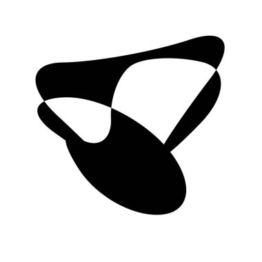 Rastgele kıvrımlı, kıvrımlı, serbest ve soyut şekiller. Kıvır, kıvır, kıvır, deformasyon efekti öğesi