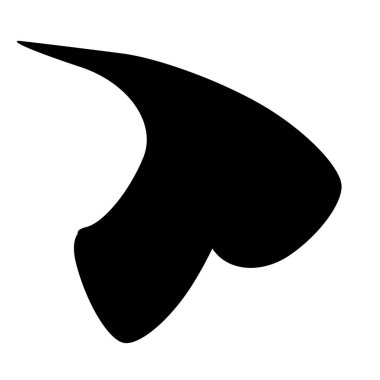 Rastgele kıvrımlı, kıvrımlı, serbest ve soyut şekiller. Kıvır, kıvır, kıvır, deformasyon efekti öğesi