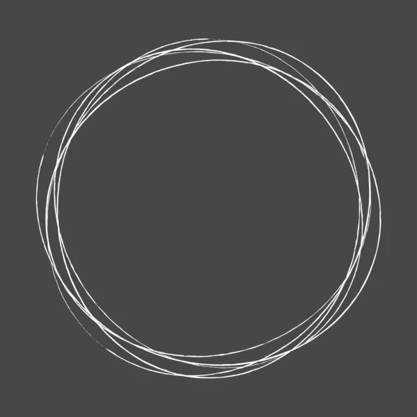 Croquis Gribouillis Lignes Grincheuses Esquisses Cercles Croquis Stylo Dessiné Main — Image vectorielle