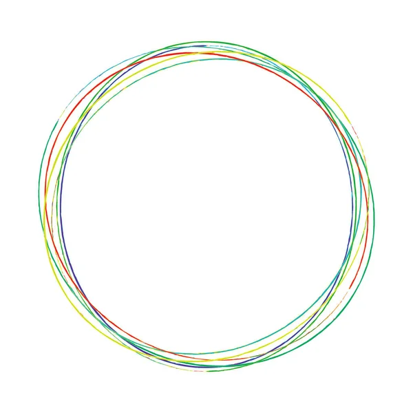 Рисунок Каракули Замысловатые Круги Ручное Перо Круги Рисования Карандашом Векторная — стоковый вектор