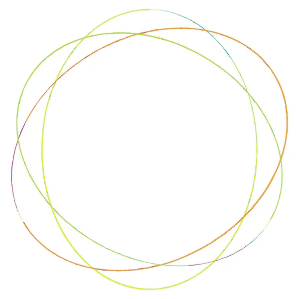 Croquis Gribouillis Lignes Grincheuses Esquisses Cercles Croquis Stylo Dessiné Main — Image vectorielle