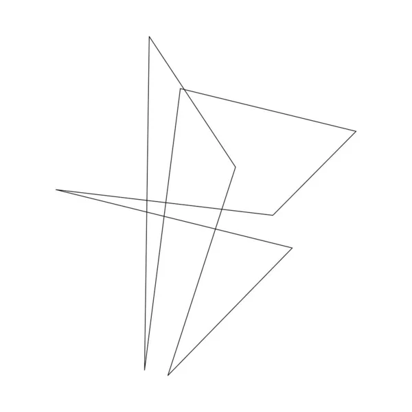 Kant Brusten Splittrad Splittrad Form Designelement Slumpmässig Geometrisk Kantig Abstrakt — Stock vektor