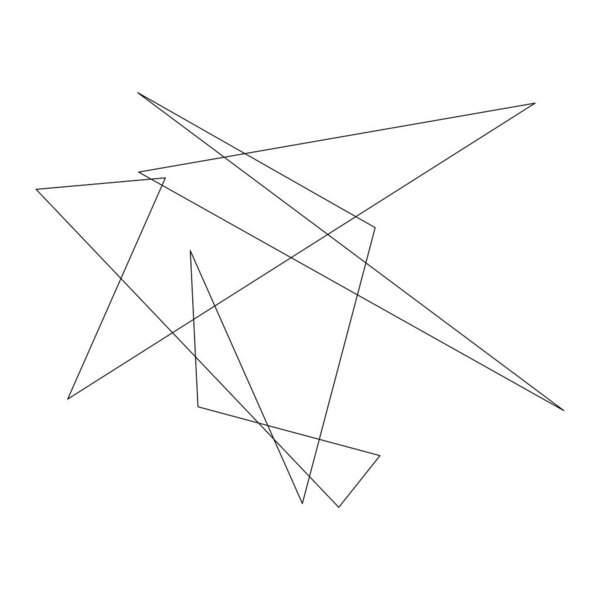 Edgy, ruptured, shatter, splinter shape, design element. Random geometric, angular abstract art