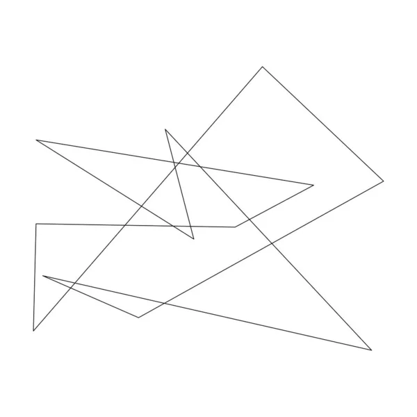 エッジ 粉砕機 分割形状 設計要素 ランダムな幾何学的 角度抽象芸術 — ストックベクタ