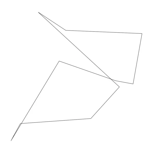 Kantig Gebrochen Zersplittert Splitterform Gestaltungselement Zufällige Geometrische Kantige Abstrakte Kunst — Stockvektor