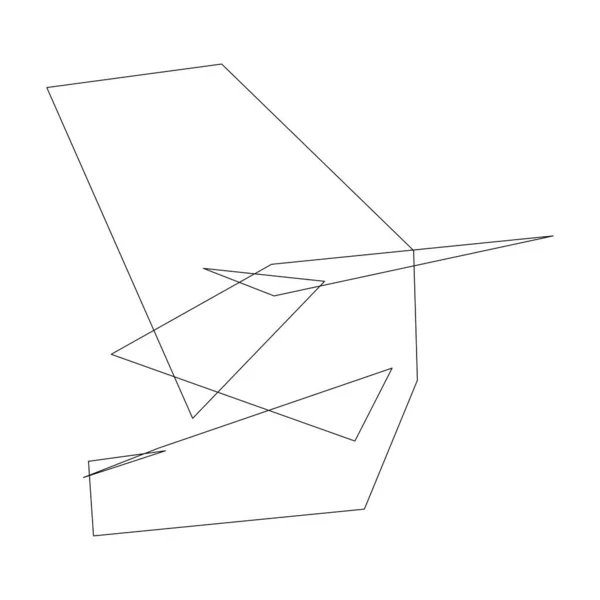 Kant Brusten Splittrad Splittrad Form Designelement Slumpmässig Geometrisk Kantig Abstrakt — Stock vektor