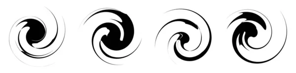 Spiral Quirl Swirl Und Twirl Set Mit Stockvektorillustrationen Clip Art — Stockvektor