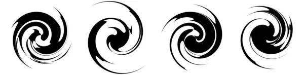 Spiral Quirl Swirl Und Twirl Set Mit Stockvektorillustrationen Clip Art — Stockvektor