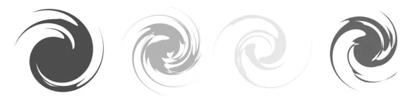 Espiral Espiral Remolino Giro Conjunto Stock Vector Ilustración Gráficos Clip — Vector de stock