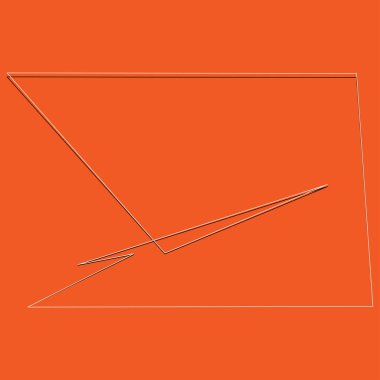 Sivri uçlu, yırtık, kırık, kıymık şeklinde, tasarım elementi. Rastgele geometrik, açısal soyut sanat