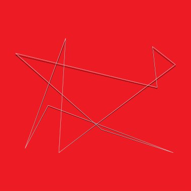 Sivri uçlu, yırtık, kırık, kıymık şeklinde, tasarım elementi. Rastgele geometrik, açısal soyut sanat