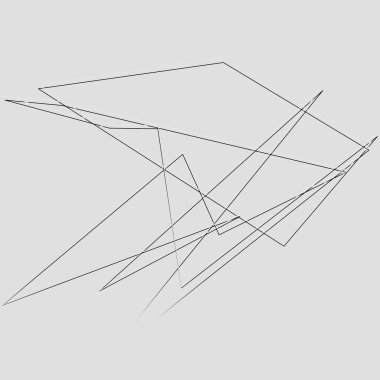 Sivri uçlu, yırtık, kırık, kıymık şeklinde, tasarım elementi. Rastgele geometrik, açısal soyut sanat