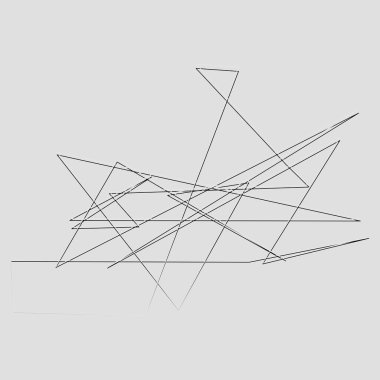 Sivri uçlu, yırtık, kırık, kıymık şeklinde, tasarım elementi. Rastgele geometrik, açısal soyut sanat