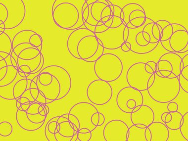 Rastgele daireler, ovaller, elipsler renkli, çok renkli, soyut arka plan, desen, doku. Yayılmış polikromatik çemberler hisse senedi vektör çizimi, klip- sanat grafikleri.