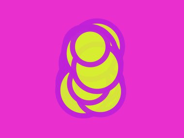 Rastgele daireler, ovaller, elipsler renkli, çok renkli, soyut arka plan, desen, doku. Yayılmış polikromatik çemberler hisse senedi vektör çizimi, klip- sanat grafikleri.