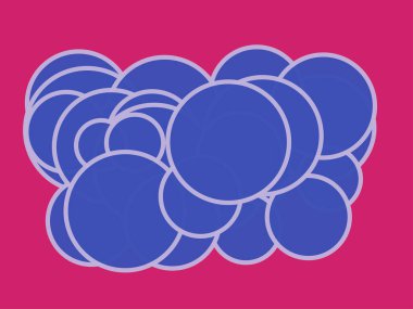 Rastgele daireler, ovaller, elipsler renkli, çok renkli, soyut arka plan, desen, doku. Yayılmış polikromatik çemberler hisse senedi vektör çizimi, klip- sanat grafikleri.