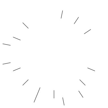 Radikal, yayılan çizgiler. Parılda, parılda, parılda ve ışılda. Yıldız patlaması, güneş patlaması, emisyon tasarımı element vektör çizimi, klip- sanat grafikleri.