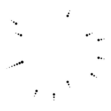 Radikal, yayılan çizgiler. Parılda, parılda, parılda ve ışılda. Yıldız patlaması, güneş patlaması, emisyon tasarımı element vektör çizimi, klip- sanat grafikleri.