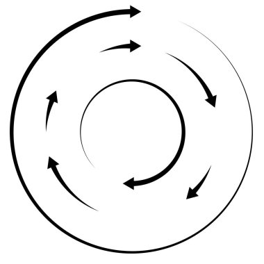 Renkli dairesel, oklu eşmerkezli çemberler. Radikal, yayılan ok çizgileri. Girdaplar, girdaplar, girdaplar, girdaplar, girdaplar, girdaplar ve girdaplar..