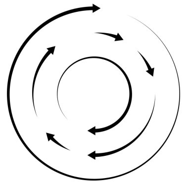 Renkli dairesel, oklu eşmerkezli çemberler. Radikal, yayılan ok çizgileri. Girdaplar, girdaplar, girdaplar, girdaplar, girdaplar, girdaplar ve girdaplar..