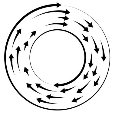 Renkli dairesel, oklu eşmerkezli çemberler. Radikal, yayılan ok çizgileri. Girdaplar, girdaplar, girdaplar, girdaplar, girdaplar, girdaplar ve girdaplar..