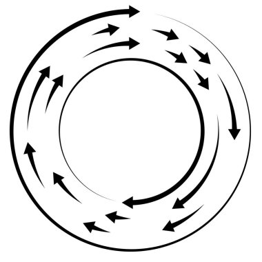 Renkli dairesel, oklu eşmerkezli çemberler. Radikal, yayılan ok çizgileri. Girdaplar, girdaplar, girdaplar, girdaplar, girdaplar, girdaplar ve girdaplar..