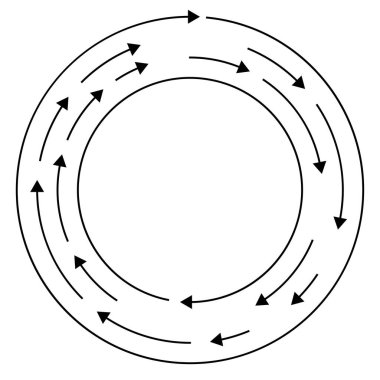 Renkli dairesel, oklu eşmerkezli çemberler. Radikal, yayılan ok çizgileri. Girdaplar, girdaplar, girdaplar, girdaplar, girdaplar, girdaplar ve girdaplar..