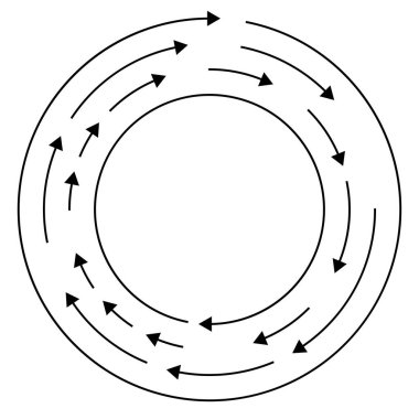 Renkli dairesel, oklu eşmerkezli çemberler. Radikal, yayılan ok çizgileri. Girdaplar, girdaplar, girdaplar, girdaplar, girdaplar, girdaplar ve girdaplar..
