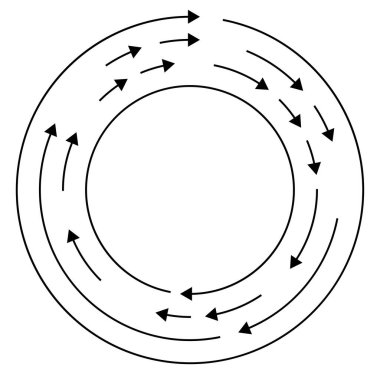 Renkli dairesel, oklu eşmerkezli çemberler. Radikal, yayılan ok çizgileri. Girdaplar, girdaplar, girdaplar, girdaplar, girdaplar, girdaplar ve girdaplar..