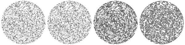 Circular Círculos Segmentados Concêntricos Anéis Circulo Geométrico Abstrato Espiral Rodopiar —  Vetores de Stock