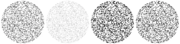 Kreisförmige Konzentrisch Segmentierte Kreise Ringe Abstrakter Geometrischer Kreis Spirale Wirbel — Stockvektor