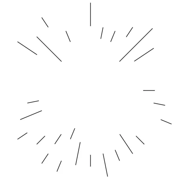 辐射线 闪光和闪光效果 Starburst Sunburst Blast Emission Design Element Stock Vector — 图库矢量图片