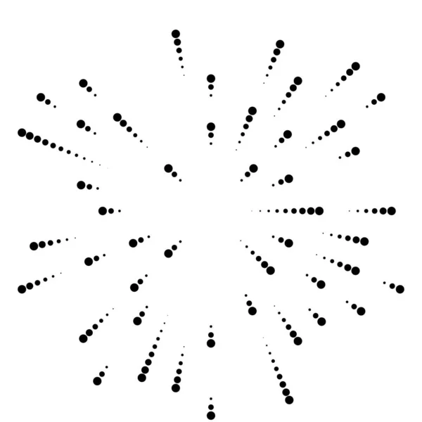 Radikal Yayılan Çizgiler Parılda Parılda Parılda Işılda Yıldız Patlaması Güneş — Stok Vektör