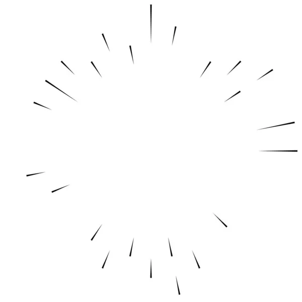 辐射线 闪光和闪光效果 Starburst Sunburst Blast Emission Design Element Stock Vector — 图库矢量图片