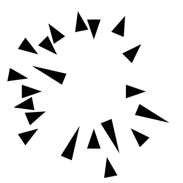 Lignes Radiales Rayonnantes Effet Lueur Paillettes Éclat Éclat Starburst Coup — Image vectorielle