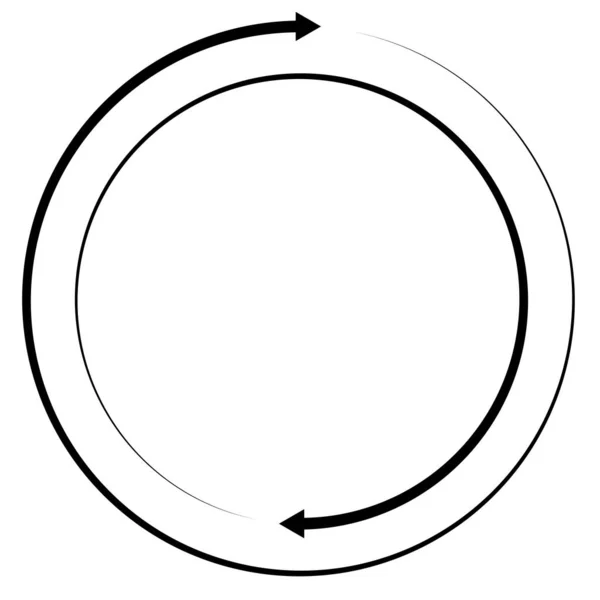 Цветные Круговые Концентрические Сегментированные Круги Стрелками Радиальные Излучающие Линии Стрел — стоковый вектор