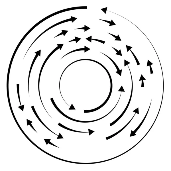 Circular Circle Arrows Reverse Direction — Stock Vector