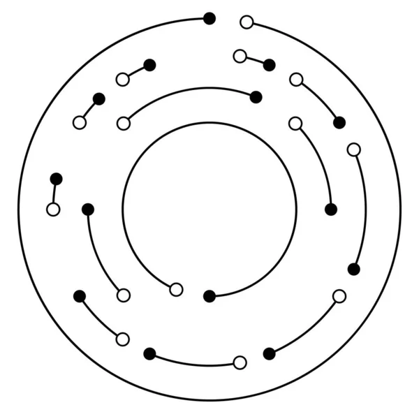 同心线 节理圆 — 图库矢量图片