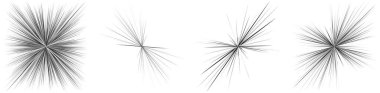 Radyal, yayılan dinamik ışınlar, ışınlama hatları. Yıldız patlaması, güneş patlaması elementi. Parlatıcı, ışıltı efekti. Parıltı, parıltı, parıltı, parıltı tasarımı - stok vektör illüstrasyonu, klip- sanat grafikleri