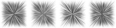 Radyal, yayılan dinamik ışınlar, ışınlama hatları. Yıldız patlaması, güneş patlaması elementi. Parlatıcı, ışıltı efekti. Parıltı, parıltı, parıltı, parıltı tasarımı - stok vektör illüstrasyonu, klip- sanat grafikleri