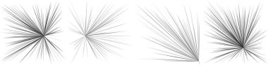 Radyal, yayılan dinamik ışınlar, ışınlama hatları. Yıldız patlaması, güneş patlaması elementi. Parlatıcı, ışıltı efekti. Parıltı, parıltı, parıltı, parıltı tasarımı - stok vektör illüstrasyonu, klip- sanat grafikleri