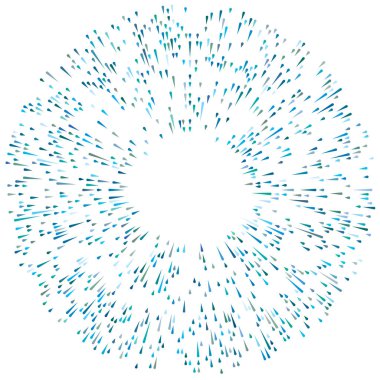 Radikal, yayılan çizgiler. Radyasyon, patlama, parıltı, parıltı ve parıltı efekti. Soyut patlama, aurora, aura etkisi stok vektör çizimi, klip- sanat grafikleri.